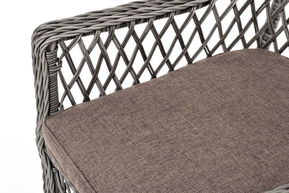 "Эспрессо-80 L" обеденная группа плетеная, цвет графит