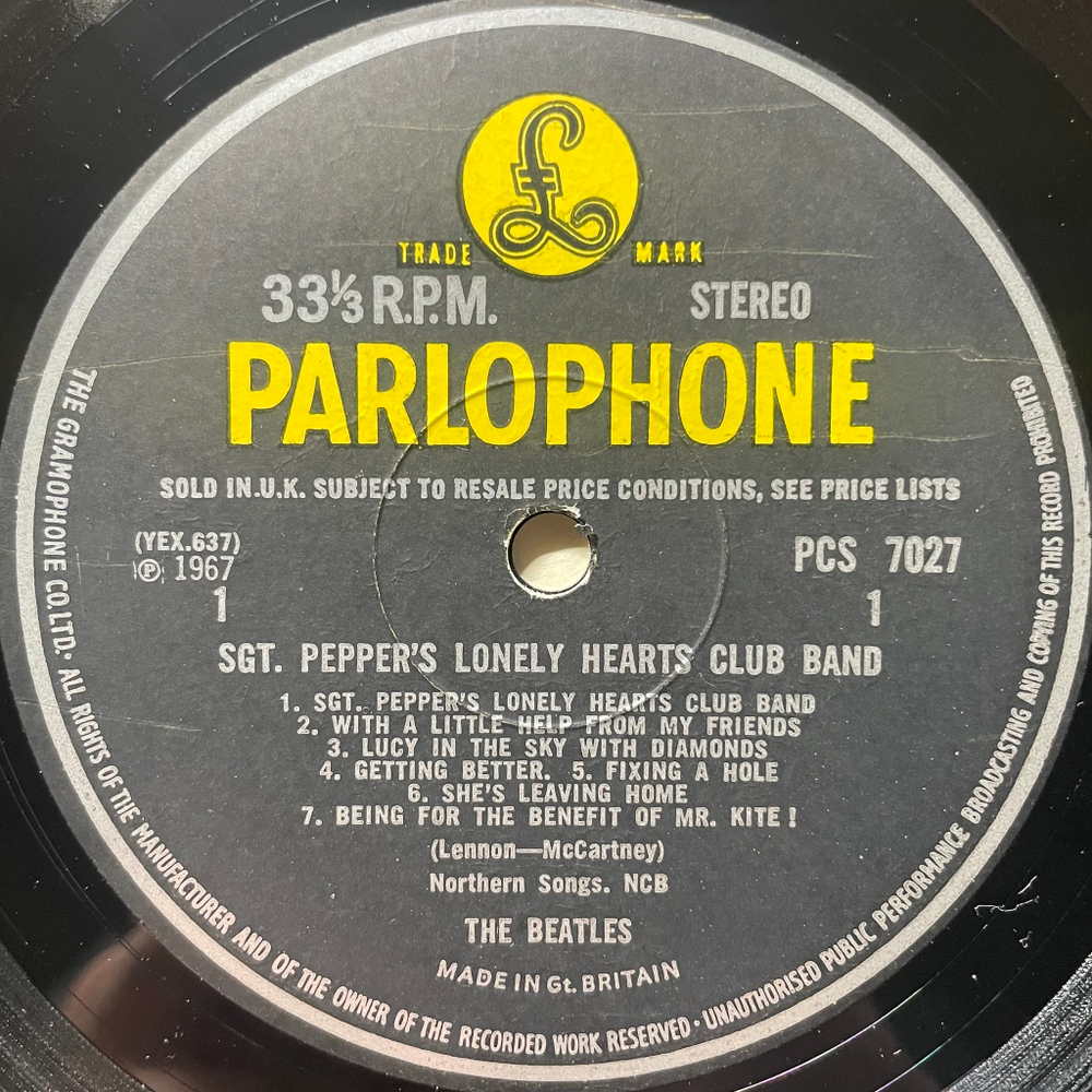 The Beatles - Sgt. Pepper's Lonely Hearts Club Band (Англия 1967г.)