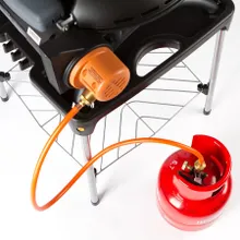 Портативный газовый гриль O-Grill 900MT bicolor black-silver + адаптер А