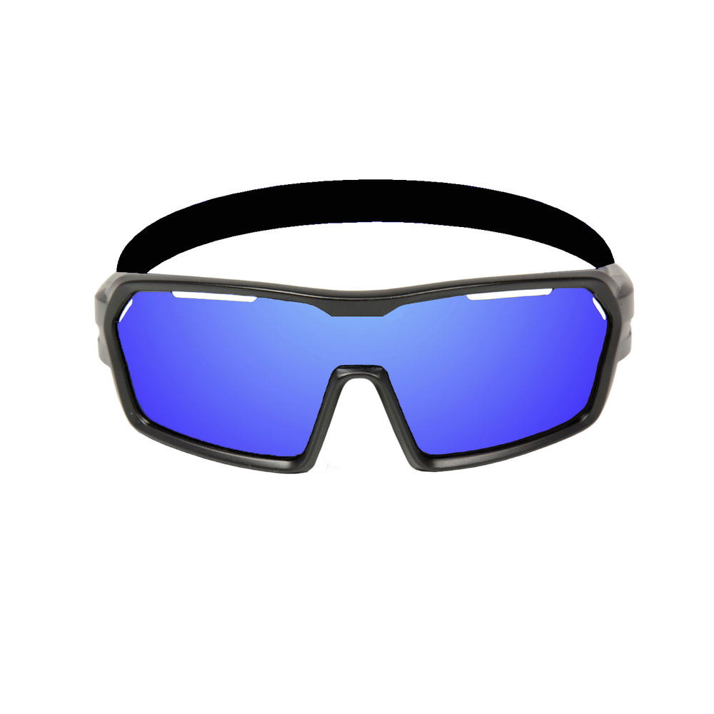 Спортивные очки с диоптриями OCEAN Chameleon Matt Black / Revo Blue Polarized lenses