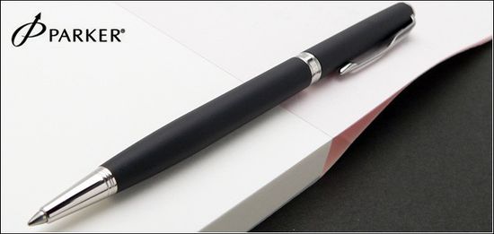 Шариковая ручка Parker Sonnet Slim K429, цвет: MattBlack CT, стержень: Mblack, S0818170