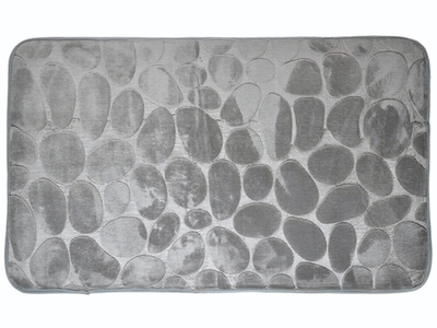 Коврик для ванной Камни 50*80см (cерый)