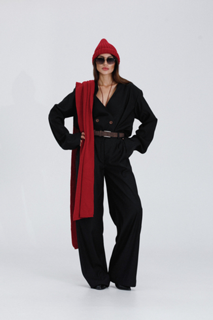 Брюки палаццо (черный)