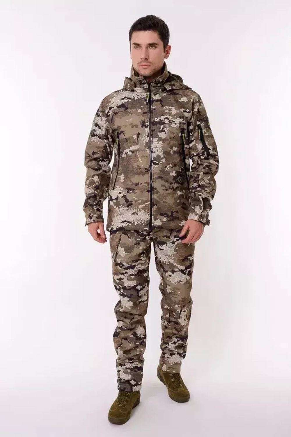 Демисезонный мужской костюм Onerus Тактика (Полофлис) Бежевый