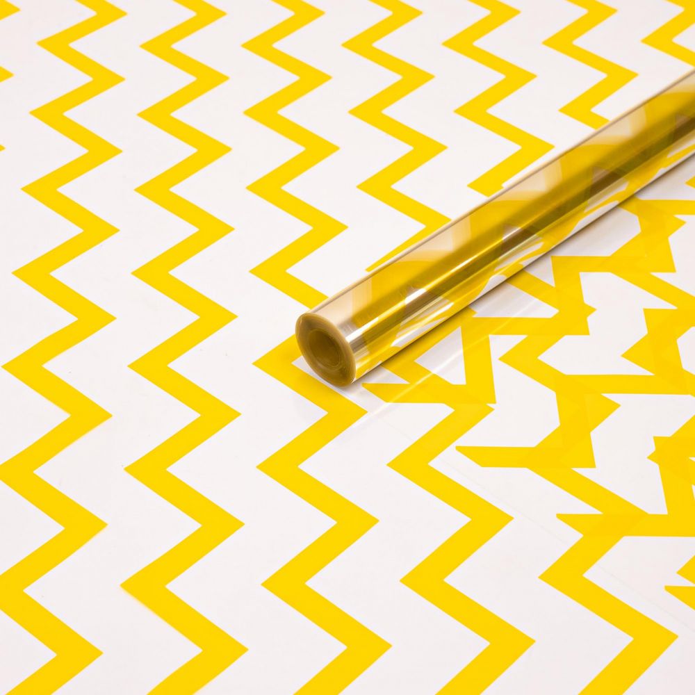 Пленка Зигзаг ЖЕЛТЫЙ (10м)