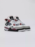 Кроссовки  JORDAN 4 RETRO (бел.-крас.)