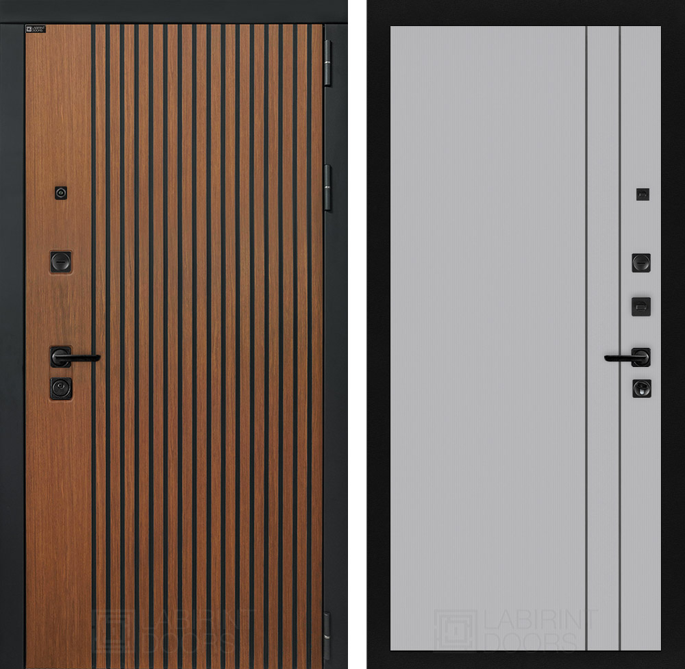 Шторм 10 серый рельеф с молдингом