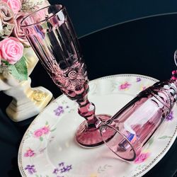 Lenardi 588-442 Набор из 6 фужеров 170 мл в под.уп.(х4) Розовый