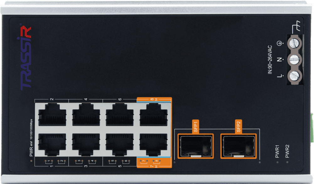 TRASSIR TR-NS15102S-130-8POE Сетевое оборудование