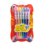 Ручка гелевая, Basir, цветные чернила, серия "Тату", с трафаретом для татуировки, 6 шт