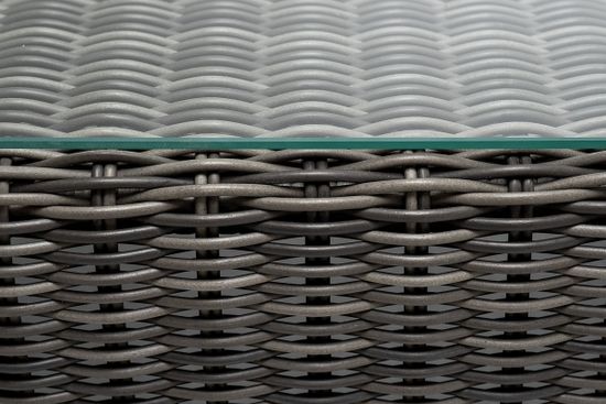 "Боно" журнальный столик из искусственного ротанга, цвет графит