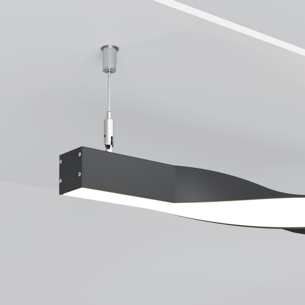 35x35 Twist левый Maytoni ALM-3535R-B-TL-90°-0.4M