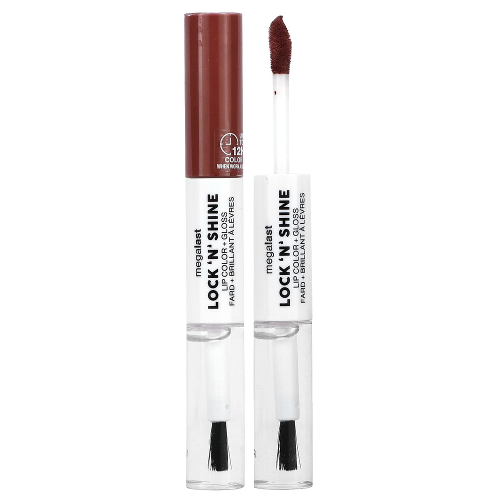wet n wild, MegaLast, Lock 'N' Shine, краска для губ и блеск, Affogato Dreams, 8 мл (0,26 жидк. унц.)
