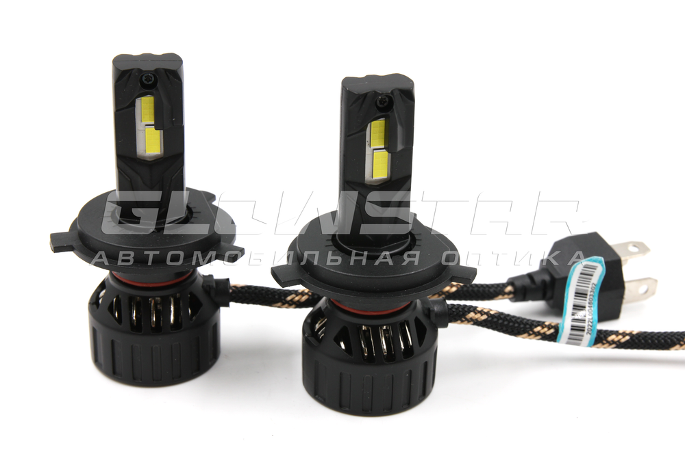 Cветодиодные лампы H4 Sariti F8 с вентилятором, 12V, 40W, 5500K (комплект, 2шт)