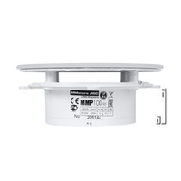 Вытяжной тонкий вентилятор для ванн ММ-Р 06 стекло круглый 90 м³/час с обратным клапаном белый матовый