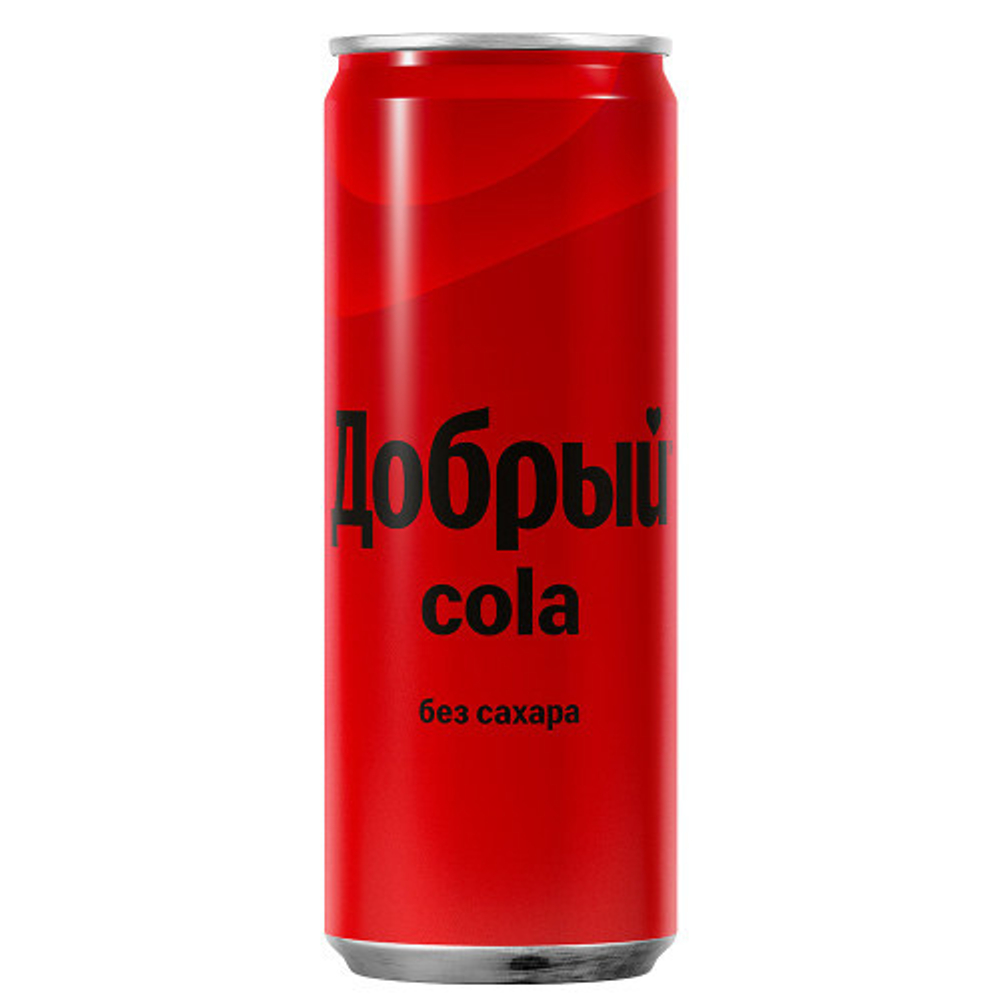 Добрый Кола Без Сахара жб 033л
