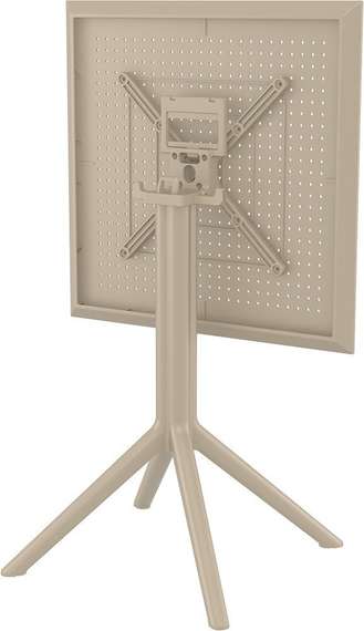 Стол пластиковый складной Sky Folding, 60х60 см, бежевый