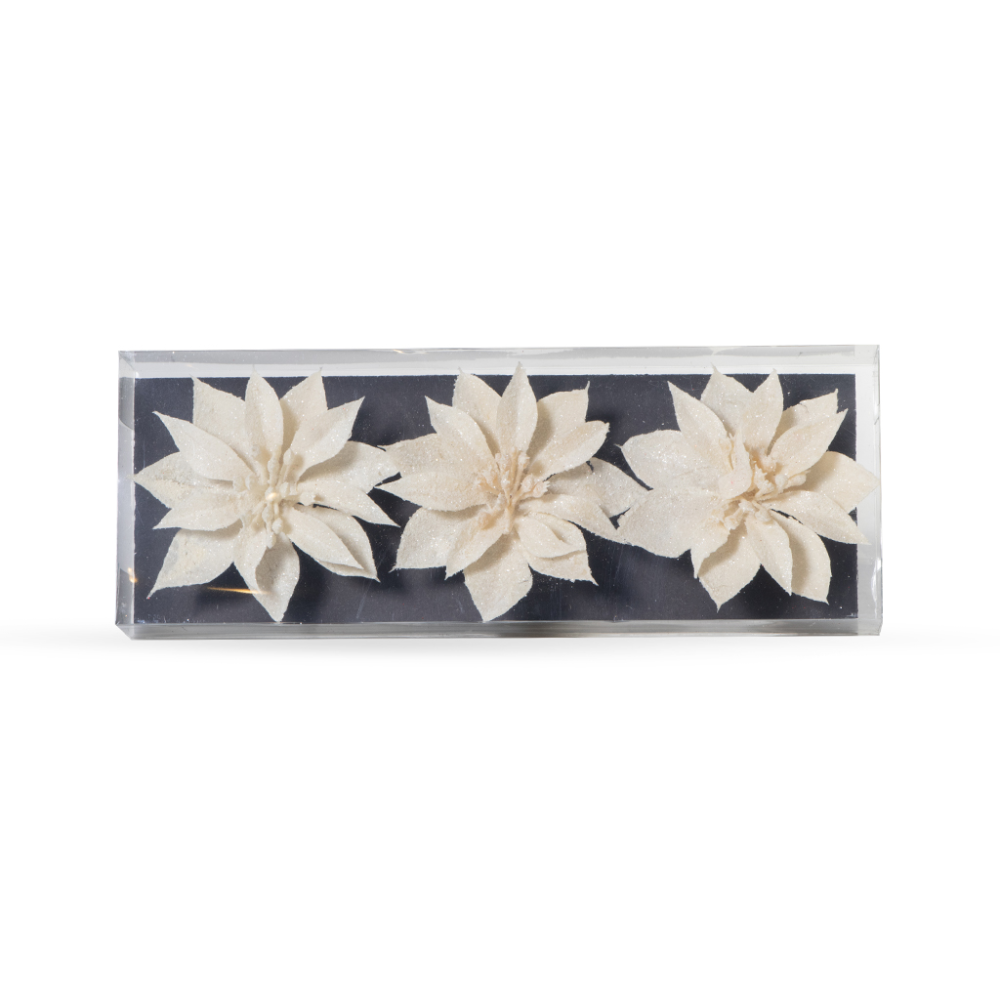 Новогодние игрушки цветы