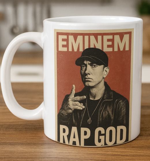 Кружка с принтом "Эминем"