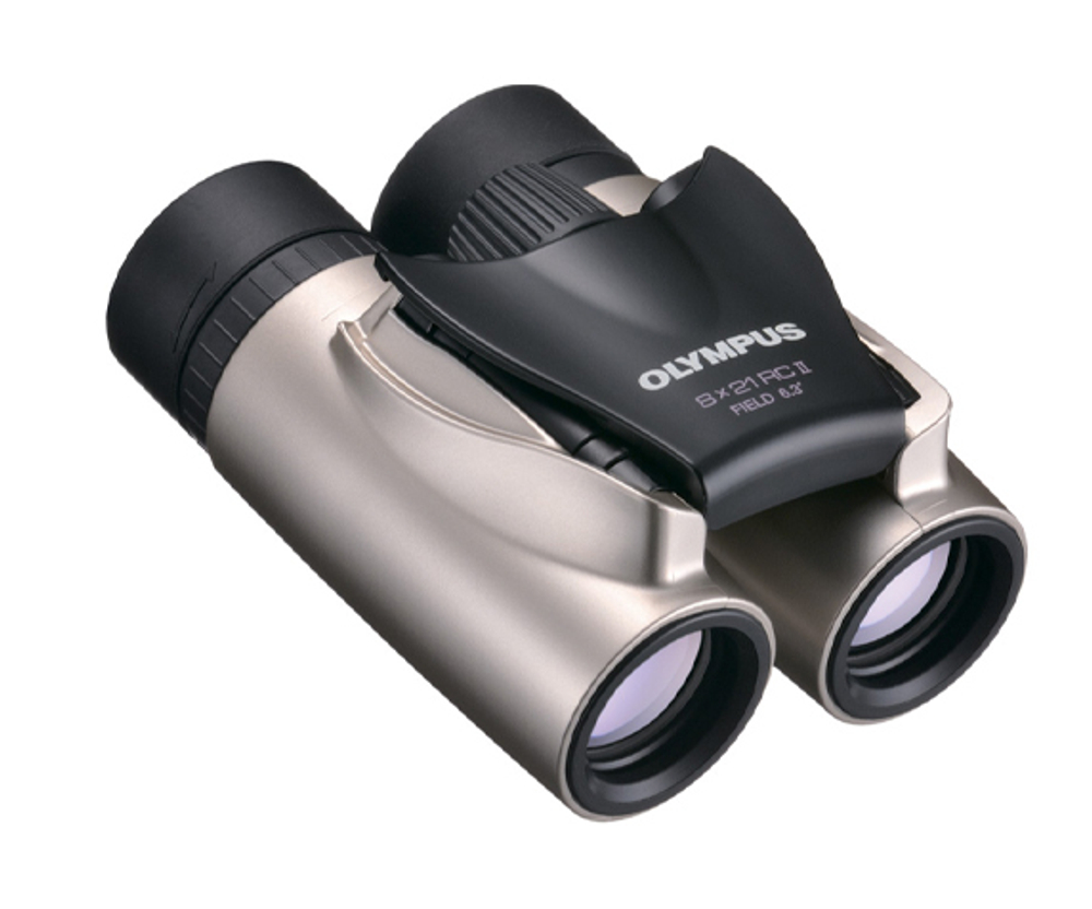 Бинокль Olympus 8x21 RC II, золотистый - удобная регулировка межзрачкового расстояния