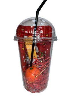 Стаканчик подарочный красный