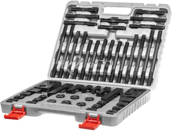 Набор прижимов OCM CK-16 для Т-образных пазов 18 мм, М16, 58 шт., в кейсе