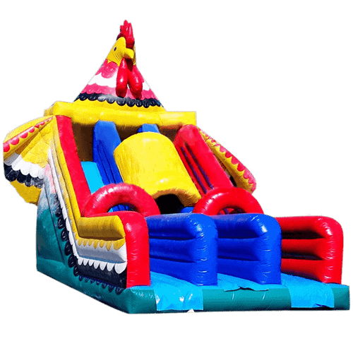 Надувная горка "Курочка ряба"