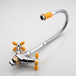 Смеситель для кухни, Frud, гибк излив, с кран-буксой, жел, R43127-9