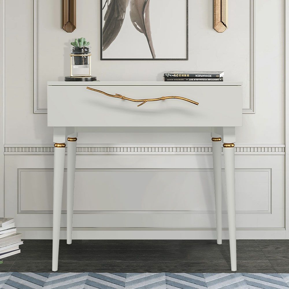 Консоль Арт Колор matte Классик Голд Белый опал матовый