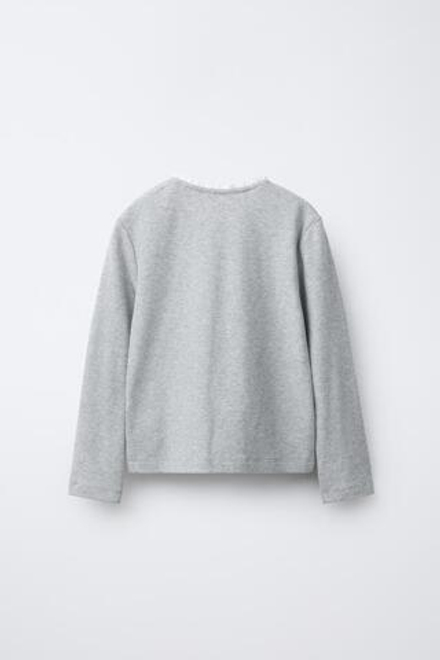 ZARA КОМБИНИРОВАННАЯ ПИЖАМА В ПОЛОСКУ С БАНТОМ, СИНИЙ