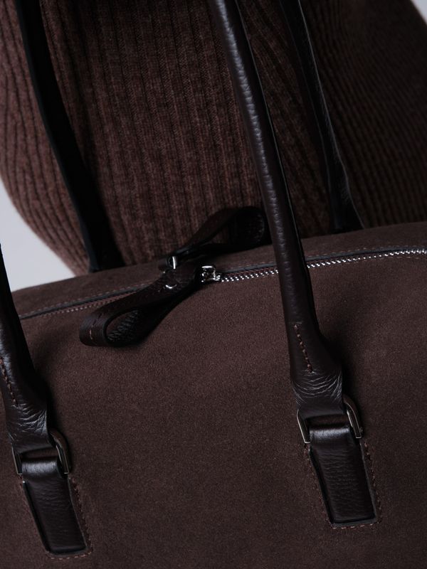 Замшевая сумка Cube DBR 31333 темно-коричневый