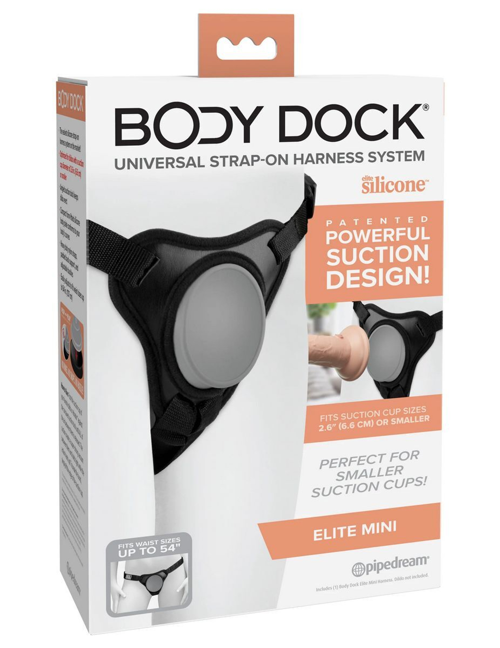 Трусы с платформой для насадки Body Dock Elite Mini (Цвет: черный)