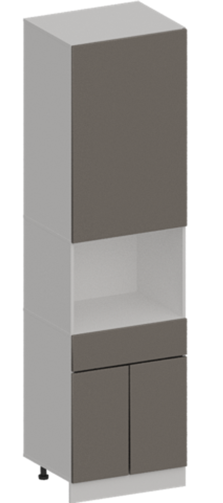 Кухня Модуль ШП1Я 600 Графит / Грей Софт