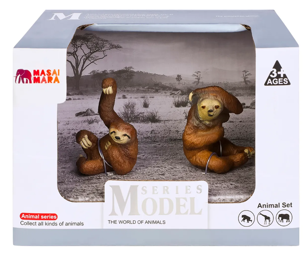 Игровой набор Masai Mara Мир диких животных: семья ленивцев