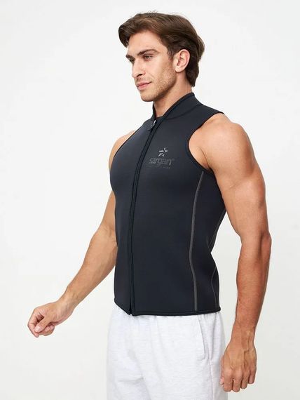 Жилет на молнии Sargan Black King men 2 мм черный