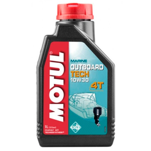 Масло моторное Motul Outboard TECH 10W30 полусинтетическое 4T 1л