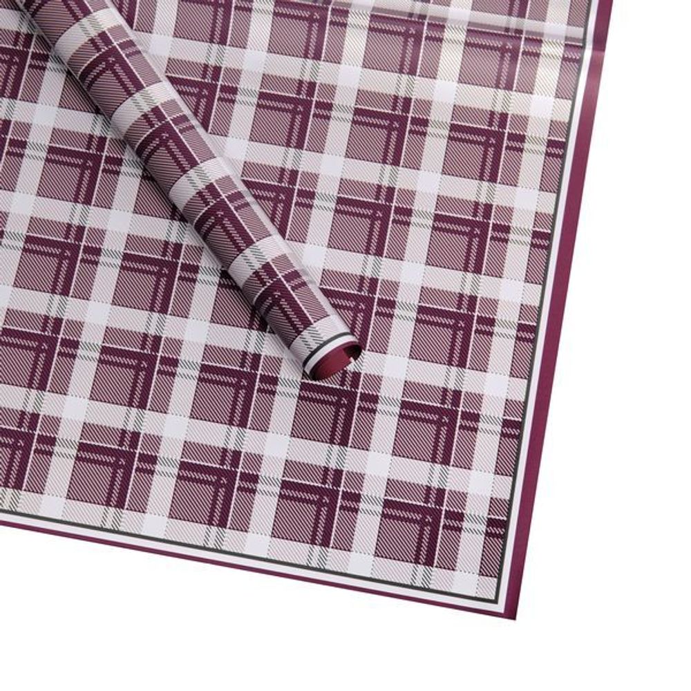 ЛИСТ Тартан 58*58/20шт ВИННЫЙ