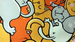 Микровелюр Xpoint (Икспоинт) 0037.01 Кошки в лукошке