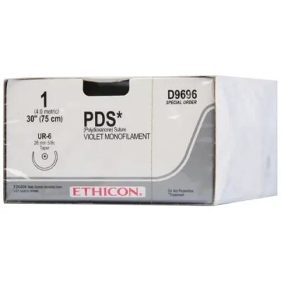 ПДС петля М4(1) 150 см колющая игла 48 мм 1/2 окр. 24 шт W9262T