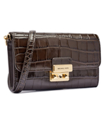 Кожаный клатч Michael Kors - коричневый(32F4G2RC9E)