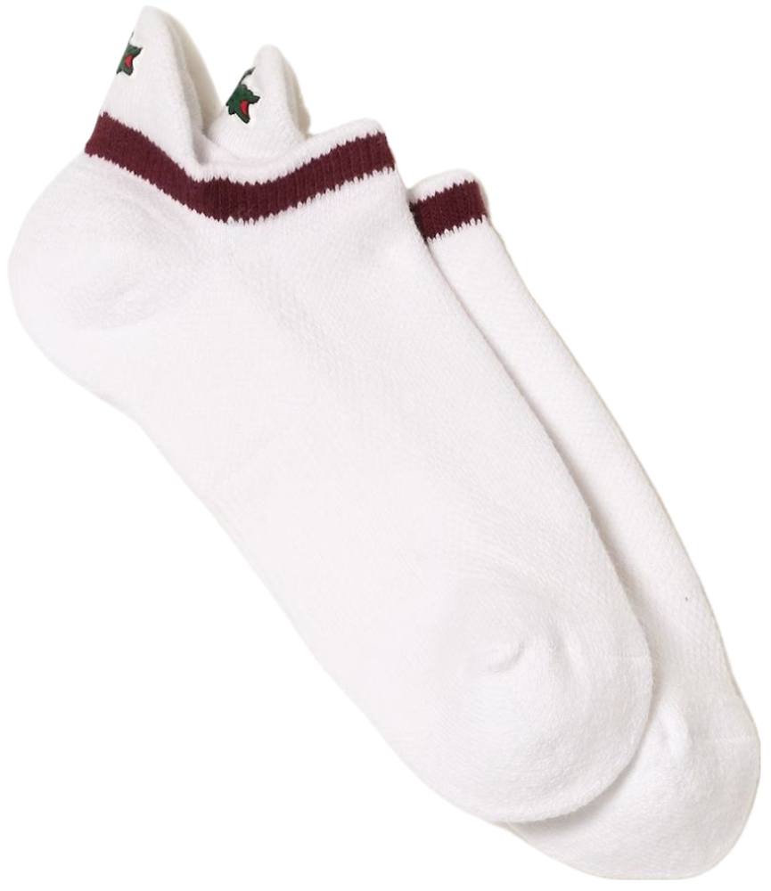 Теннисные носки Lacoste Sport Breathable Socks 1P - white/bordeaux