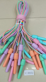 Скакалка 2.7 м, ручка 15 см, тканевая, с-30251