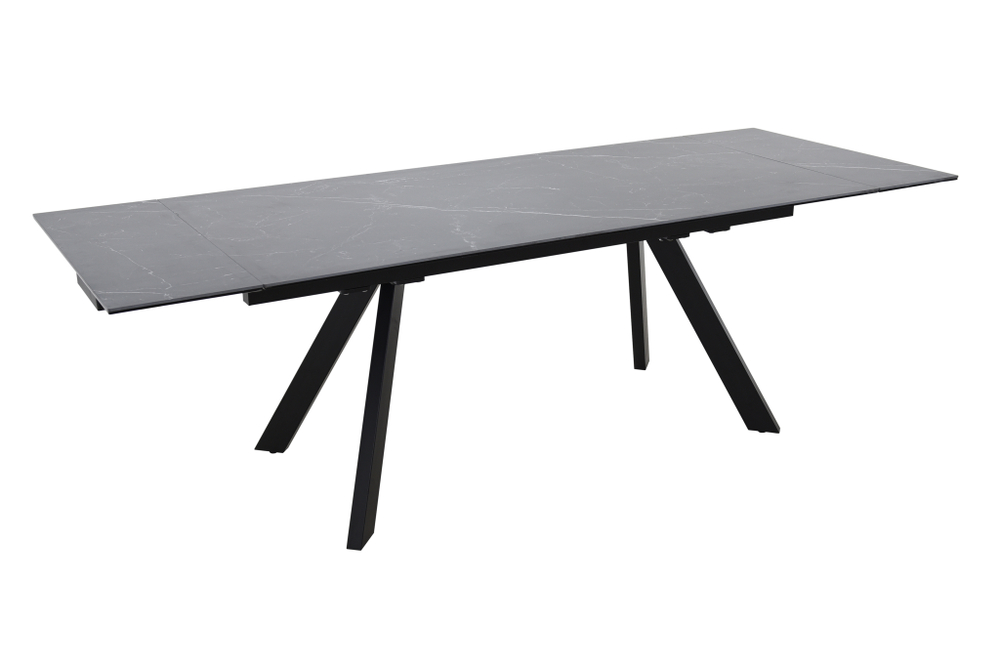 Стол Аврора Монако NEW, Керамогранит, Черный матовый муар/Greys black
