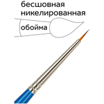 Кисть синтетика Гамма, круглая №0