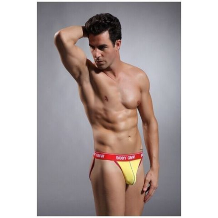 Мужские джоки желтые GMW Sports Jockstrap Yellow