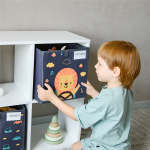 Коробка для игрушек. Львенок в машинке