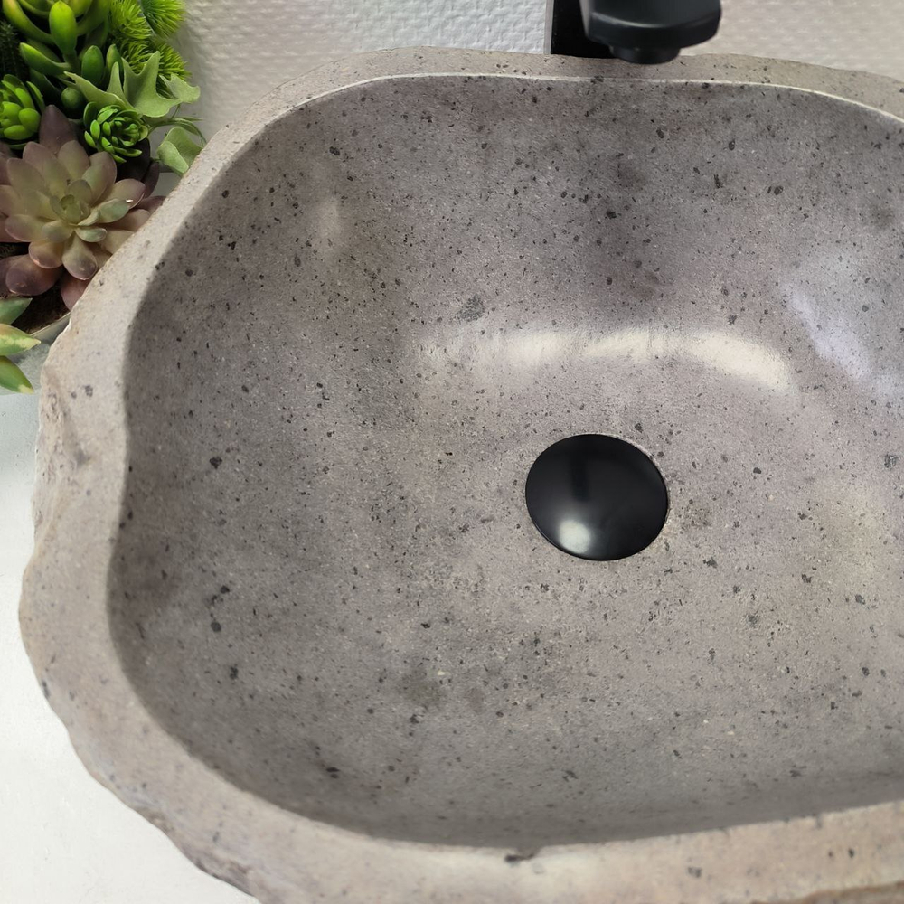 Раковина из речного камня RS63615 (44*36*16) 0122