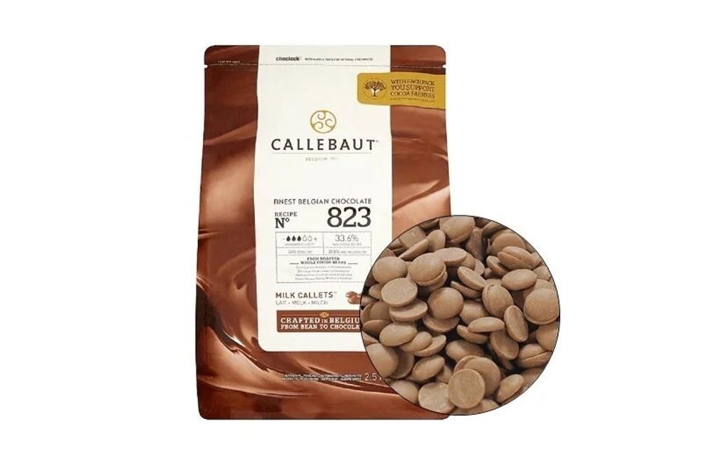 Шоколад молочный, Barry Callebaut, уп 2.5 кг