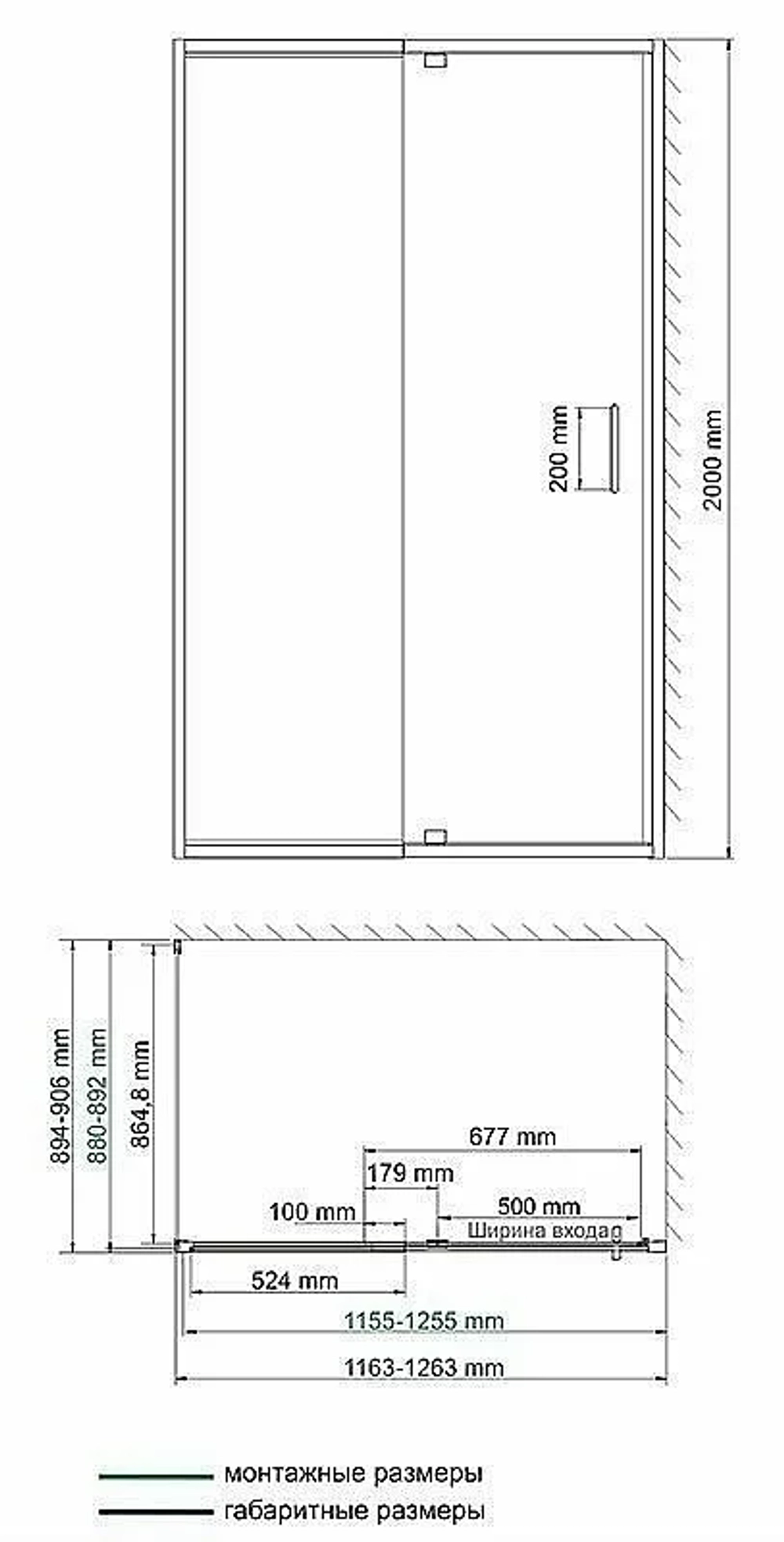 Душевой уголок WasserKRAFT Berkel 48P07 120x90