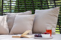 "Тенерифе" плетеная кровать, цвет бронзовый